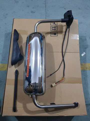 GA-IN-024-L*Chrome Door Mirror W/Arm LH For International Prostar