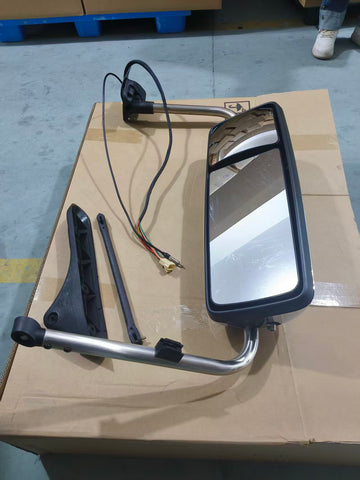 GA-IN-024-L*Chrome Door Mirror W/Arm LH For International Prostar
