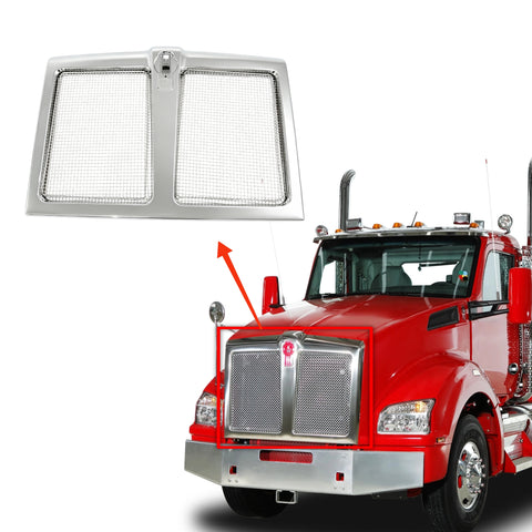GA-KW-041 Chrome Grille with Bug Screen for Kenworth T880
