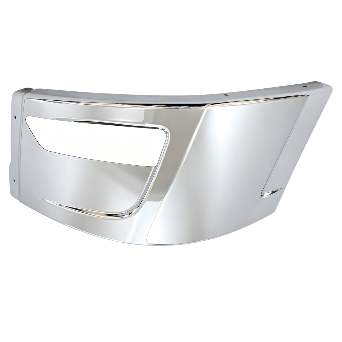 GA-PE-047-2A-L Steel Corner Bumper with Fog Lamp Hole Left Side For Peterbilt 579 2023 2024 2025 2026