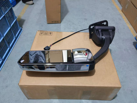 GA-FR-060B-L Chrome Door Mirror W/Heated Driving Side For Freightliner Cascadia 2008 2009 2010 2011 2012 2013 2014 2015 2016 2017
