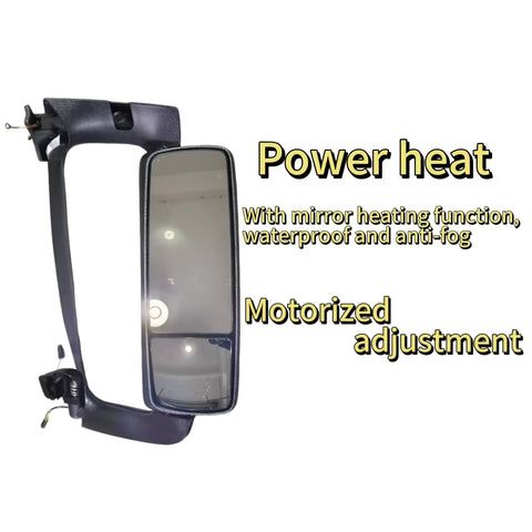 GA-V-129A Complete-R Door Mirror Complete With Bracket Chrome Cover Right Side For Volvo VNL 2018-2024