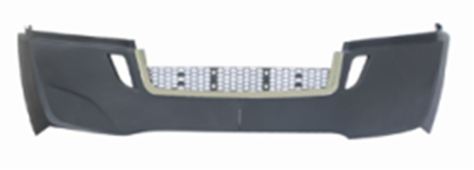 GA-FR-101D Front Bumper W/O Fog Hole In Chrome Trim For Freightliner Cascadia 2018 2019 2020 2021 2022 2023 2024