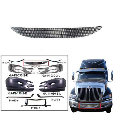 GA-IN-030-4 Bumper Net Lower Grille Screen For International Prostar 2008 2009 2010 2011 2012 2013 2014 2015 2016 2017 2018