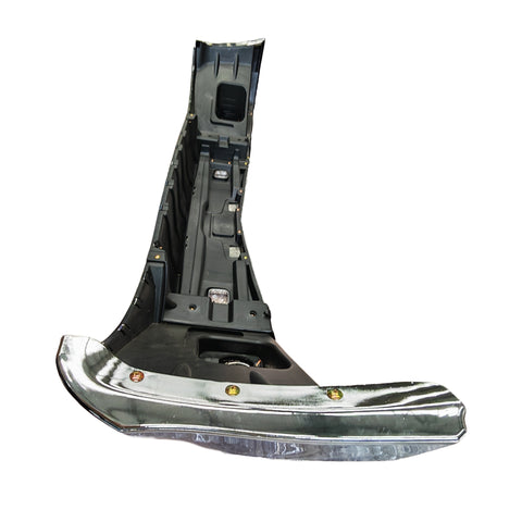 GA-PE-011D Peterbilt 579 3 PCS Plastic Chrome Plastic Bumper Set with Fog Light Hole 2013 2014 2015 2016 2017 2018 2019 2020 2021 2022