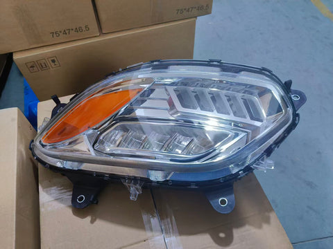GA-IN-074A-L Silver reflcetive LED Headlights with DRL LH For International LT625 2018 2019 2020 2021 2022 2023 2024