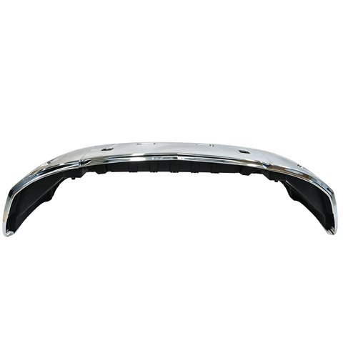 GA-PE-011D Peterbilt 579 3 PCS Plastic Chrome Plastic Bumper Set with Fog Light Hole 2013 2014 2015 2016 2017 2018 2019 2020 2021 2022