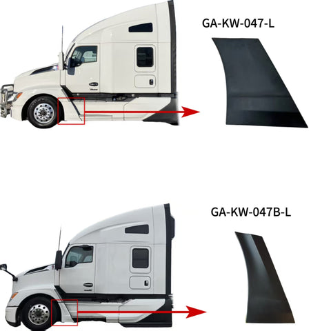 GA-KW-047B-L Short Front Fairing Fender Sail Panel Driver Side For Kenworth T680 Next Gen 2022+