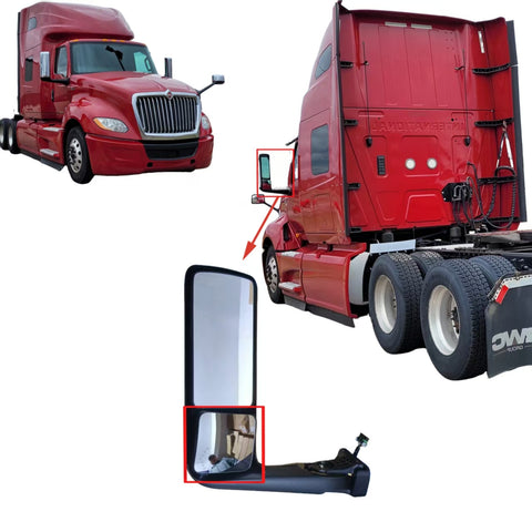 GA-IN-068-3-L Small Mirror Left Side For International LT625 2018 2019 2020 2021 2022 2023 2024