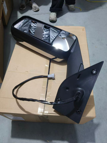 GA-FR-099AR Door Mirror Chrome RH For Freightliner Cascadia 2018 2019 2020 2021 2022 2023 2024