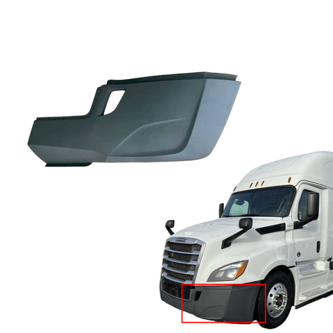 GA-CA1801-005L-A1  Bumper End Cover W/O Foglight Hole LH Side For Freightliner Cascadia 2018 2019 2020 2021 2022 2023 2024 GA-FR-101-1B-L-YJ