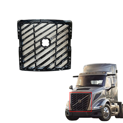 GA-V-116B Platnum Black Grille W/Logo W/ Chrome Trim Moulding For Volvo VNL 2025+ 24735097