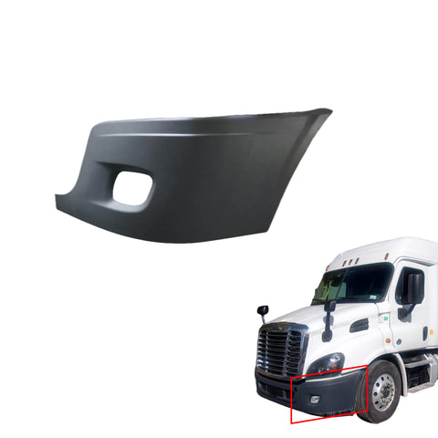 GA-FR-038C-L Front Bumper End Cap Cover W/Fog Hole Left For Freightliner Cascadia 2008 2009 2010 2011 2012 2013 2014 2015 2016 2017 GA-CA0801-003L-A2