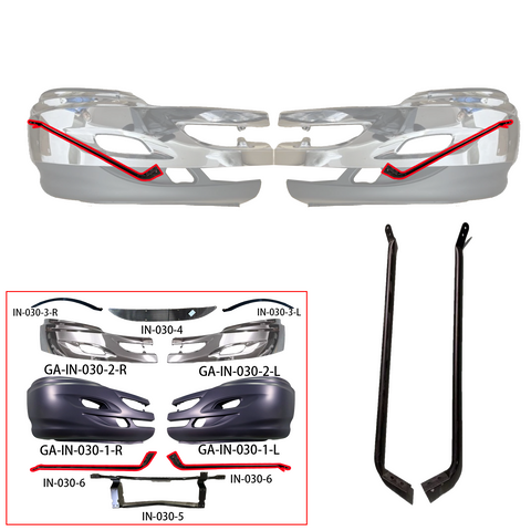 GA-IN-030-6 Bumper Bracket Left & Right Side for International Prostar 2008 2009 2010 2011 2012