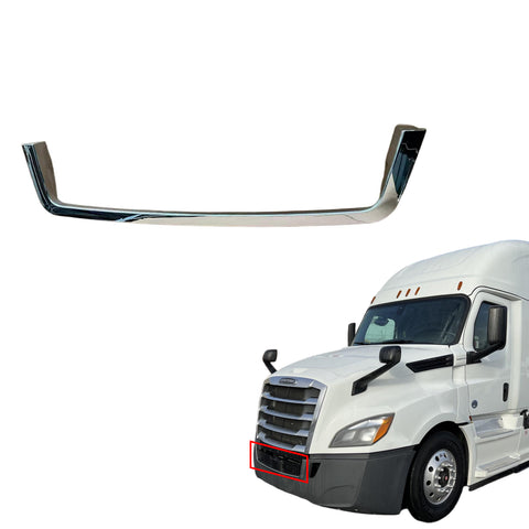 GA-CA1801-001B Chrome Front Bumper Trim Replacement For Freightliner Cascadia 2018 2019 2020 2021 2022 2023 2024 GA-FR-101-3B-YJ