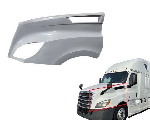 GA-FR-117-2-L Hood Fender Fiberglass Left Driver Side For FREIGHTLINER CASCADIA 2018 2019 2020 2021 2022 2023 2024