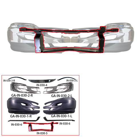 GA-IN-030-5 Bumper Bracket For International Prostar 2008 2009 2010 2011 2012