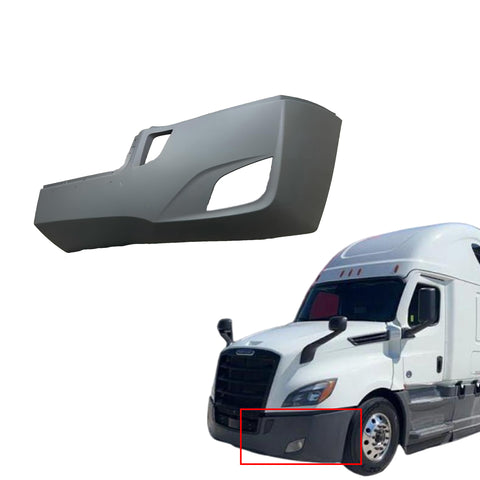 GA-CA1801-005L-A2 Bumper End Cover With Foglight Hole LH Side For Freightliner Cascadia 2018 2019 2020 2021 2022 2023 2024 CA1801-005L-A2GA-FR-101-1A-L-YJ