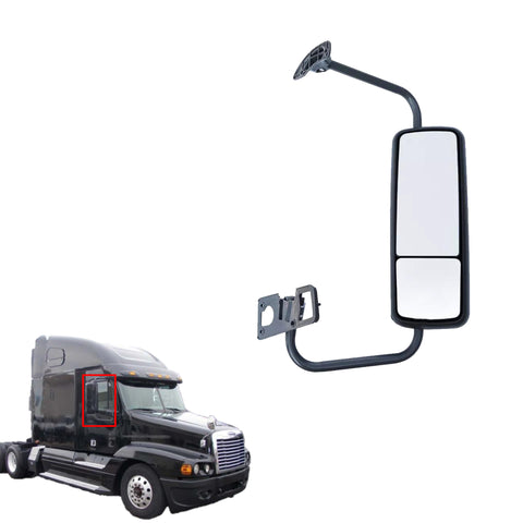 GA-FR-040C-R DOOR MIRROR BLACK WITH BRACKET RH For 2004 2005 2006 2007 2008 2009 2010 2011 2012 2013 2014 2015 2016 2017 2018 Freightliner Century/Columbia