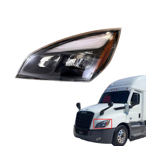 GA-FR-097J-LBlack LED Headlamp Left Driving Side For Freightliner Cascadia 2018 2019 2020 2021 2022 20232024