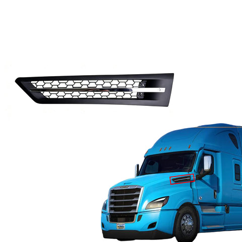 GA-CA1814-001L-C1 Side Grille Chrome LH for Freightliner Cascadia 2018 2019 2020 2021 2022 2023 2024 GA-FR-103A-L-YJ