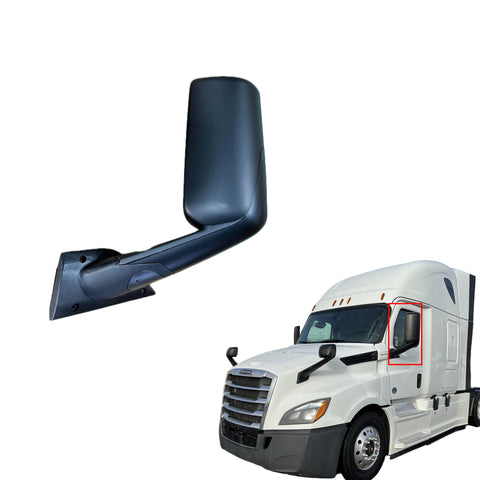 GA-FR-099B-L Door Mirror Black Left Side For Freightliner Cascadia 2018 2019 2020 2021 2022 2023 2024