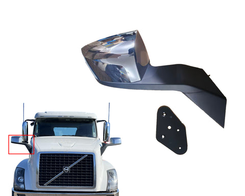 GA-V-012B-R Right Passenger Side Chrome HOOD Manual Mirror For VOLVO VNL 2004 2005 2006 2007 2008 2009 2010 2011 2012 2013 2014 2015 2016 2017 HOOD Manual Mirror