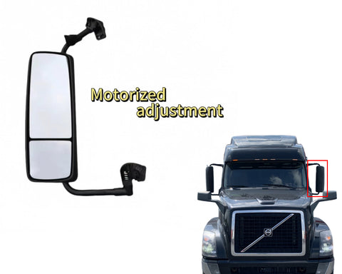 GA-V-011B-L Driver LH Side Black Mirror Complete Truck Mirror For Volvo VNL 2004 2005 2006 2007 2008 2009 2010 2011 2012 2013 2014 2015 2016 2017