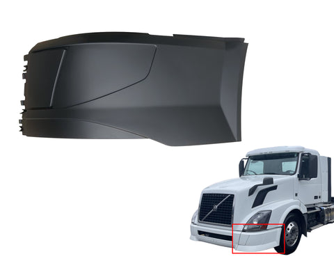 GA-V-058B-1-L Bumper Ends W/O Chrome Front Cover&Foglamp hole LH For Volvo VNL 2015-2017