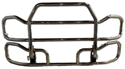 GA-DG039-F18    Silver Deer Guard Bumper with Bracket for Freightliner Cascadia 2018-2024