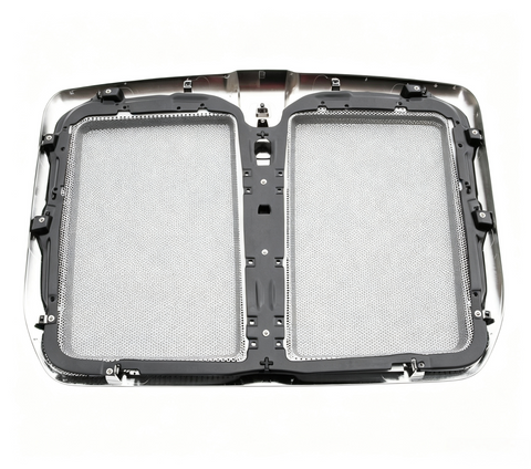 GA-KW-021 New Chrome Grille Frame w/ Bug Screen L29-6155-100 L45-6064-110 For Kenworth T680 2013 2014 2015 2016 2017 2018 2019 2020 2021