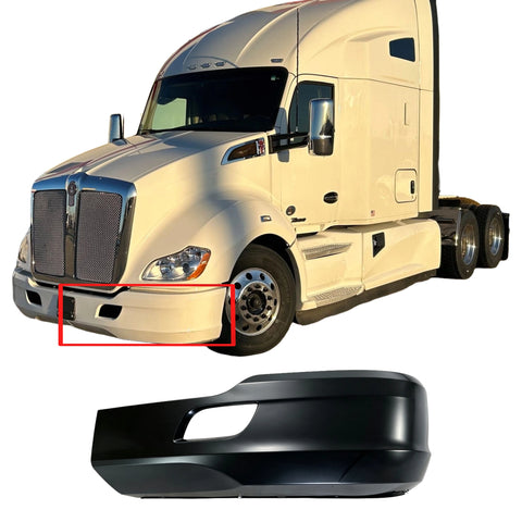 GA-KW-017-2-L Plastic Bumper Cover W/O Fog Lamp Hole W/O Radar Hole LH FOR Kenworth T680 2005 2006 2007 2008 2009 2010 2011 2012 2013 2014 2015 2016 2017 2018 2019 2020 2021