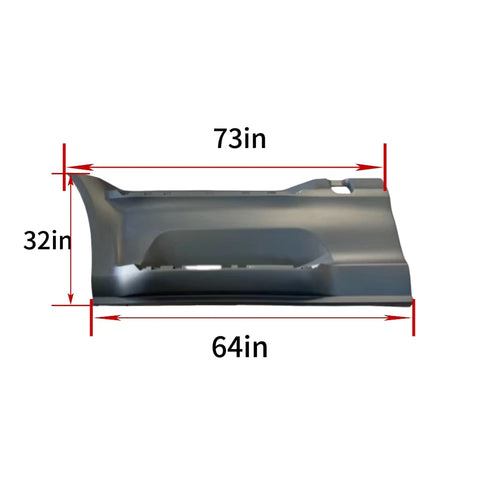 GA-PE-039-L Front Step Fairing Side Panel Driver Left Side For Peterbilt 579 2023 2024 2025