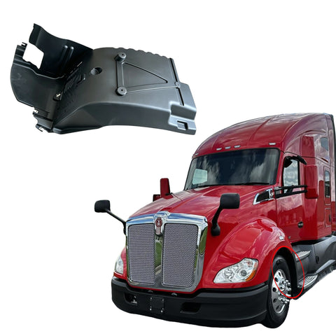GA-KW-064-L MudGuard Liner Fender Complete Left Driver For Kenworth T680 2013 2014 2015 2016 2017 2018 2019 2020 2021 L35-1056