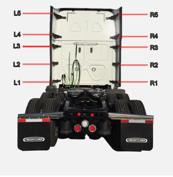 GA-FR-074-1R* Fairing Hinge-L5 Upper-Right For FREIGHTLINER CASCADIA 2007 2008 2009 2010 2011 2012 2013 2014 2015 2016 2017 2018