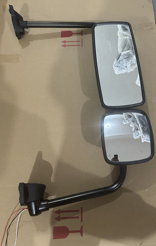 GA-FR-041R Door Mirror Assembly with Arm Right Chrome For Freightliner M2 2003 2004 2005 2006 2007 2008 2009 2010 2011 2012 2013 2014 2015 2016