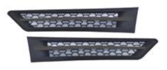 GA-FR-130B-R Black Side Grille Rh For 2018+ Freightliner Cascadia