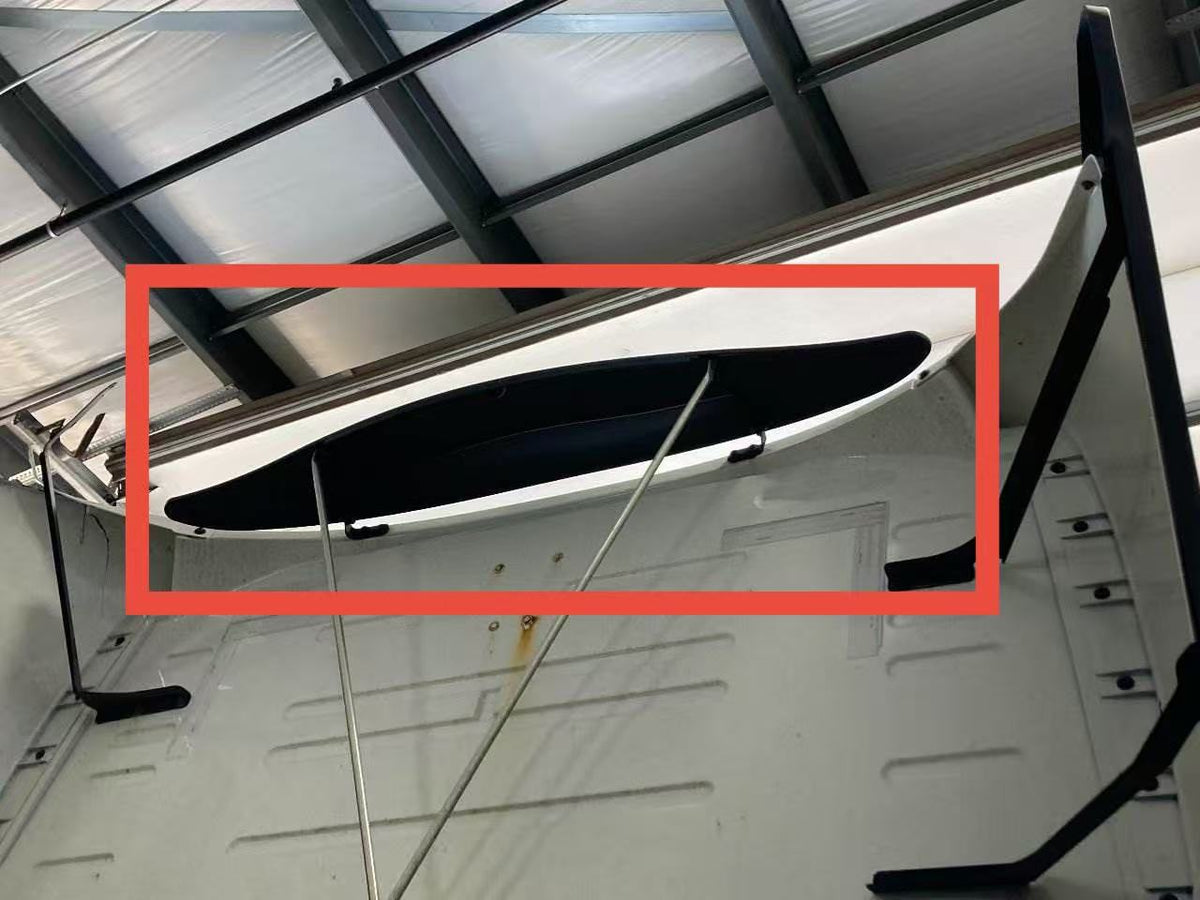 GA-V-113 Black Roof Wing Side Fairing Cab Extender For Volvo VNL 2018 2019 2020 2021 2022 2023