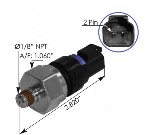 GA-SW-001 Air Brake Pressure Switch, Brake Drag Warning Replaces For Freightliner