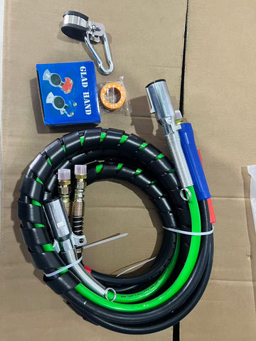 GA-RP301-12-B 12Ft 3 in 1 ABS & Air Power Line Hose Kit Wrap 7 Way Electrical Cable and Airlin
