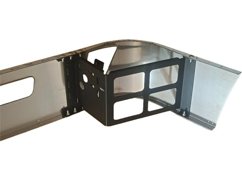 GA-V-112 Chrome Steel Bumper 16" With Fog light Hole& Bracket For Volvo VNL 2004-2017