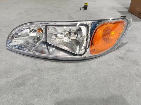 GA-PE-032A-L Head Lamp Silver Left Side For Peterbilt 587/387