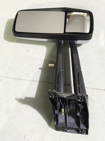 GA-KW-023A-R=KW-055A-R Door Mirror Chrome Cover For Kenworth T680/880 2005 2006 2007 2008 2009 2010 2011 2012 2013 2014 2015 2016 2017 2018 2019 2020 2021 2022 2023 2024 2025 2026 Passenger Side Rh