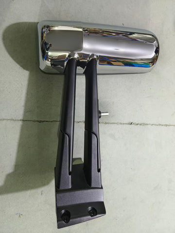 GA-KW-023A-R=KW-055A-R Door Mirror Chrome Cover For Kenworth T680/880 2005 2006 2007 2008 2009 2010 2011 2012 2013 2014 2015 2016 2017 2018 2019 2020 2021 2022 2023 2024 2025 2026 Passenger Side Rh
