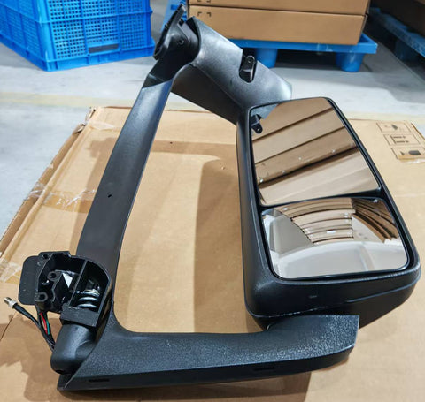 GA-V-129B Complete R Door Mirror Complete With Mirror Bracket Black Cover Right Side For Volvo VNL 2018-2024