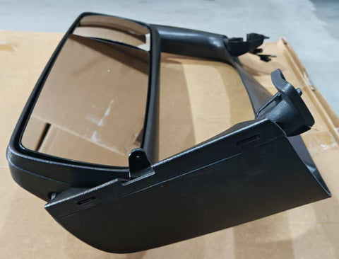 GA-V-129B Complete R Door Mirror Complete With Mirror Bracket Black Cover Right Side For Volvo VNL 2018-2024