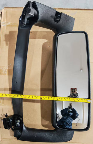 GA-V-129B Complete R Door Mirror Complete With Mirror Bracket Black Cover Right Side For Volvo VNL 2018-2024