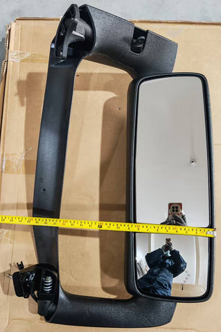 GA-V-129B Complete L Door Mirror Complete With Mirror Bracket Black Cover Left Side For Volvo VNL 2018-2024