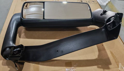GA-V-129B Complete L Door Mirror Complete With Mirror Bracket Black Cover Left Side For Volvo VNL 2018-2024