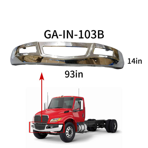 GA-IN-103B Front Bumper Chrome For International MV 2022 2023 2024 2025